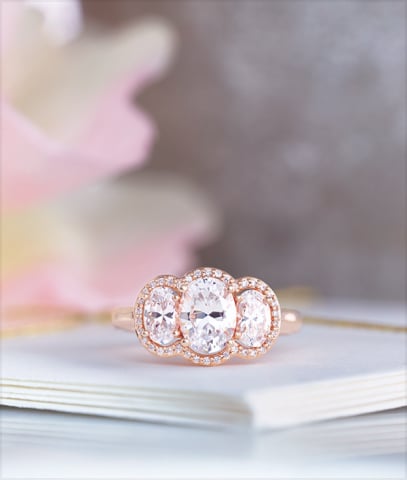 Three Stone Engagement Ring